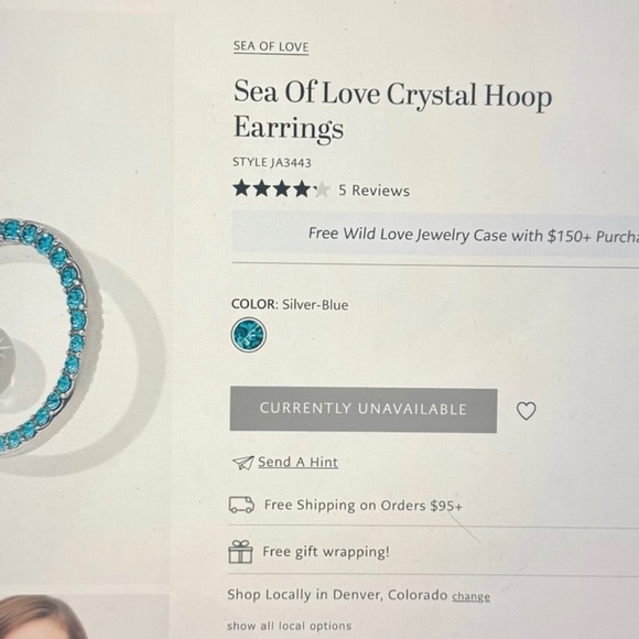 Brighton Sea of Love Earrings - Picture 4 of 4